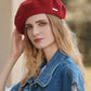 chapeau en laine rouge