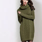 Robe Pull Verte Confortable