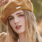 chapeau en laine marron clair